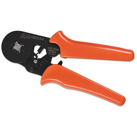 MINKUROW Pinze A Crimpare Hsc8 6-4a Mini Crimpatrici Autoregolanti Per Ghiera Quadrata Da 0,25-6,0 M² (23-10 Awg), Rosso