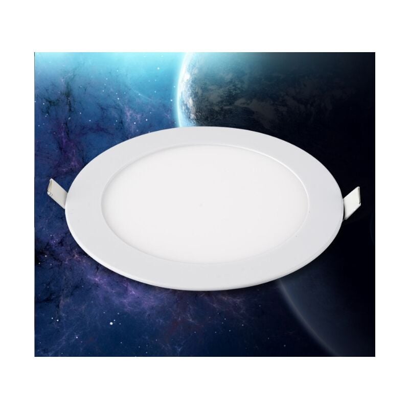 Plafond Spot Encastré Led 9w, Ultraminces Rond Diamètre 145mm , Blanc Froid 6500k, Lampe Panneau De Plafond