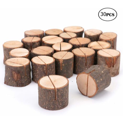 MINKUROW Portacarte Segnaposto In Legno Anni '30 Portacarte Segnaposto Targhetta Nome Matrimonio
