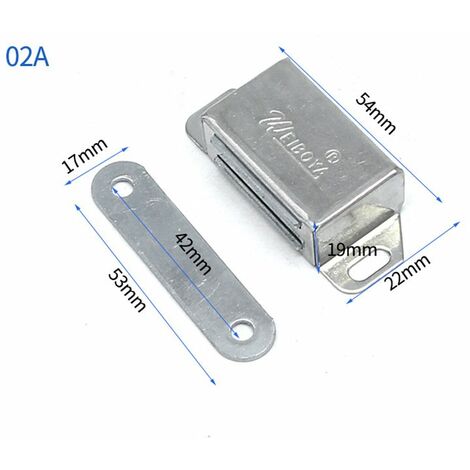 MINKUROW Potente Imán Para Puerta De Gabinete Con Tornillos 6 Piezas Pestillos Magnéticos Imán Para Puerta De Gabinete Fuerte Acero Inoxidable Gabinete De Servicio Pesado Imán Para Cajones Gabinete De