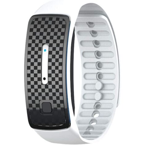 MINKUROW Pulsera Repelente De Mosquitos Ultrasónico, Pulsera Repelente De Insectos Inteligente Electrónica Usb Para Niños Y Adultos (Blanco)
