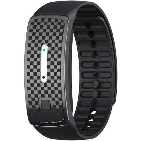 MINKUROW Pulsera Repelente De Mosquitos Ultrasónico, Pulsera Repelente De Insectos Inteligente Electrónica Usb Para Niños Y Adultos (Negro)