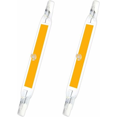 MINKUROW R7s 78 mm Led 5 W Glühbirne Kaltweiß 6000 K, 500 lm, J78 R7s 40 W 50 W Halogenstiftäquivalent, R7s Cob Led 78 mm Slim Glühbirne für Innenbeleuchtung, nicht dimmbar, 2 Stück