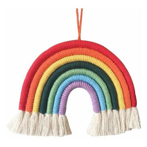 MINKUROW Rainbow Wall Decor, Macramè, Boho, Per La Scuola Materna, La Camera Dei Bambini
