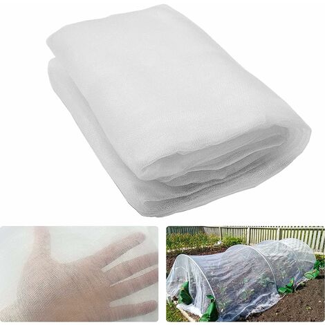 MINKUROW Red De Insectos, Red De Protección Anti-Insectos De 3 X 5 M, Red Anti-Insectos Vegetales, Malla Anti-Insectos De Malla Fina, Redes De Jardín, Red Anti-Insectos Para Verduras