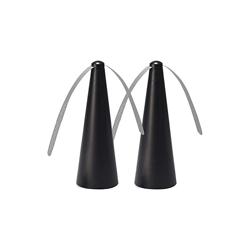 Minkurow - Répulsif à Pales - Ventilateur Anti Mouche Indolore 8,5x24,5x8,5cm - Protection Contre Insectes Volants - Repas Extérieur Jardin Camping