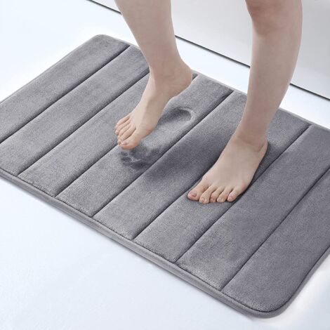 MINKUROW rutschfeste Fußmatte für den Innenbereich 40 x 60 cm, maschinenwaschbare Eingangsmatte, weiche, saugfähige und widerstandsfähige Eingangsmatte für den Innenbereich, extrem langlebig, rutschfe