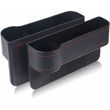 MINKUROW Scatola Portaoggetti Per Auto, 2 Pezzi Organizer Per Seggiolino Auto Universale Tasca Laterale Per Sedile In Pelle Scatola Per Portaoggetti Per Portafoglio Telefono Monete Chiave Per Sigarett