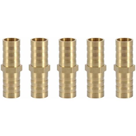 MINKUROW Schlauchverbinderwerkzeug, gerader Zweiwegeverbinder, gerade zum Verbinden von Rohren (10 mm, 5 Stück)