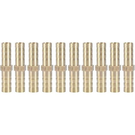 MINKUROW Schlauchverbinderwerkzeug, gerader Zweiwegeverbinder, gerade zum Verbinden von Rohren (6 mm, 10 Stück)