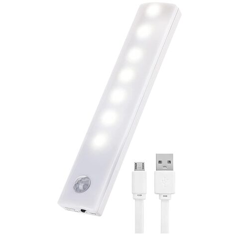 MINKUROW Schranklampe, Tolare 7 LED-Schrankleuchten mit Bewegungssensor, Küchensensor-Schrankleuchten, Nachtlicht für Schrank, Garderobe, Treppe, Badezimmerflur 15 cm