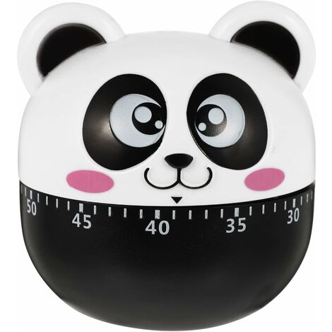 Timer visivo per bambini, grande timer visivo con retro magnetico, timer  per conto alla rovescia ricaricabile, timer visivo per bambini con panda  per aule, insegnanti, strumento di gestione del tempo : 