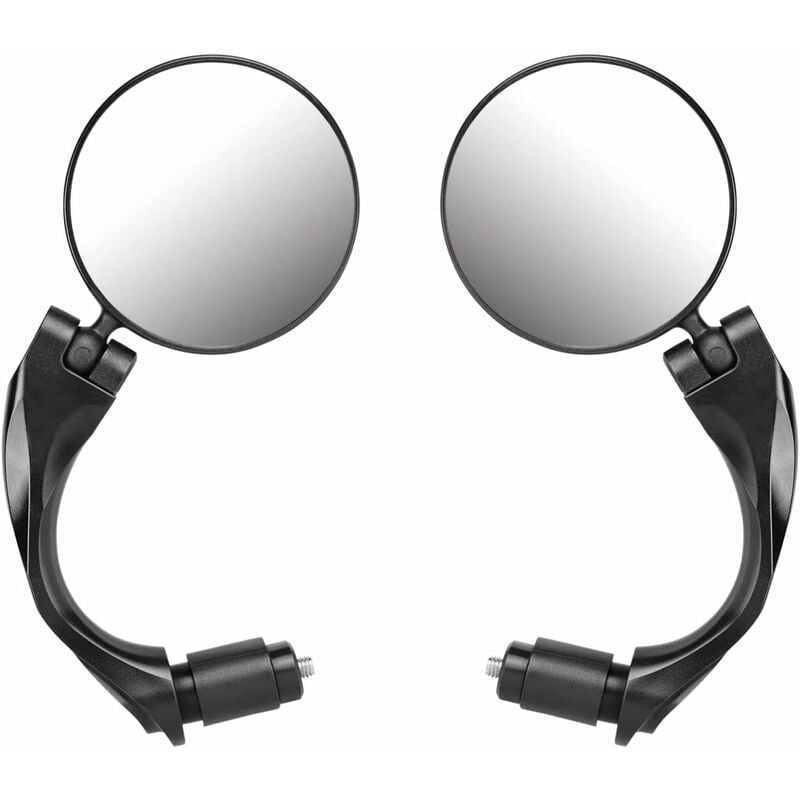 Image of Specchietti per bici, 2 pezzi Specchietti per bici regolabili grandangolari ruotabili a 360°, Specchi convessi in resina di nylon hd per manubri da