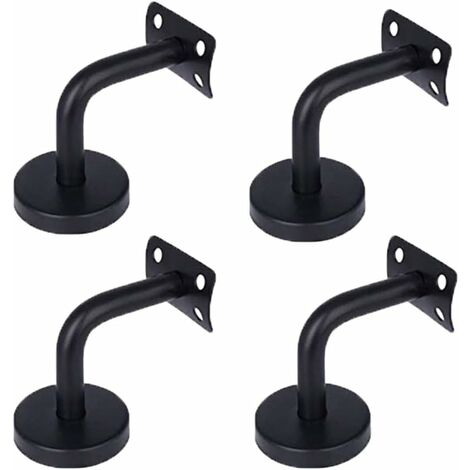 MINKUROW Staffe Per Corrimano, 4 Pezzi Staffa Per Corrimano In Acciaio Inossidabile, Per Loft Corrimano Per Pareti Interne Staffa Per Corridoio Corrimano Per Scale (60 X 60mm)