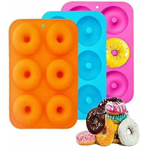 MINKUROW Stampo Per Ciambella In Silicone 100% Silicone Antiaderente Stampi Per Ciambella In Silicone, Stampo Per Pasticceria In Silicone, Fabbrica Di Torte, Adatto Per Torte, Biscotti, Bagel, Muffin
