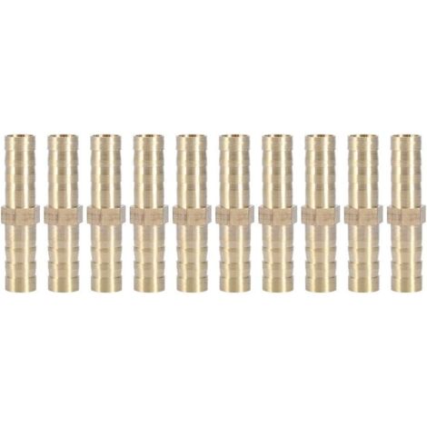 MINKUROW Strumento Connettore Per Tubi, Connettore Diritto A Due Vie, Dritto Per Tubi Di Collegamento (6 Mm 10 Pezzi)