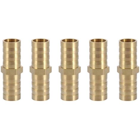 MINKUROW Strumento Connettore Per Tubi, Connettore Dritto A Due Vie, Dritto Per Tubi Di Collegamento (12 Mm 5 Pezzi)