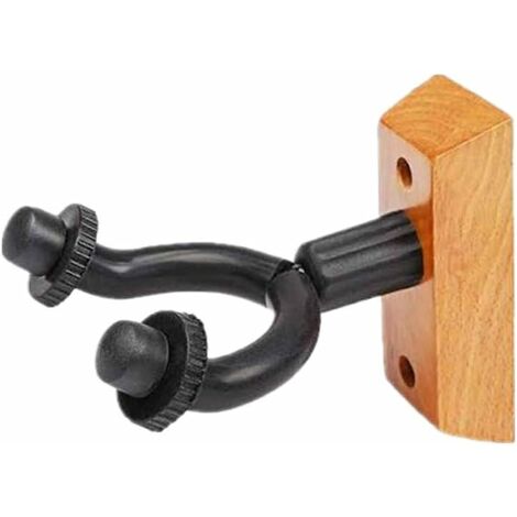MINKUROW Supporto Per Gancio Per Chitarra, Staffa Per Gancio Per Montaggio A Parete Per Chitarra Per Basso Elettrico Ukulele Per Chitarra Acustica, Naturale