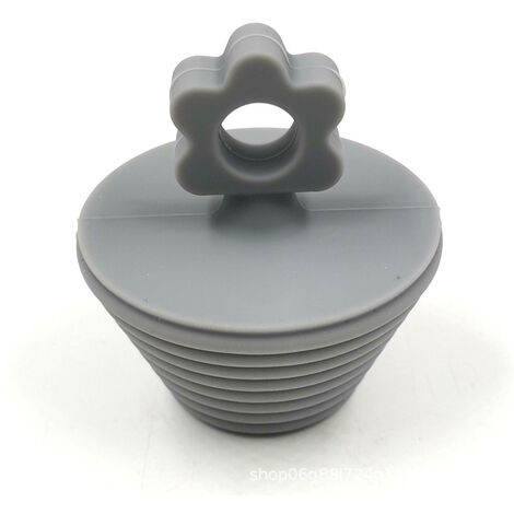 MINKUROW Tapones Para Bañera, 4 Piezas Tapón De Drenaje Universal, Tapón De Drenaje De Silicona, Tapón De Drenaje De Cocina, Para Desagües De Fregadero De Cocina Y Baño, Gris 5x5.5cm