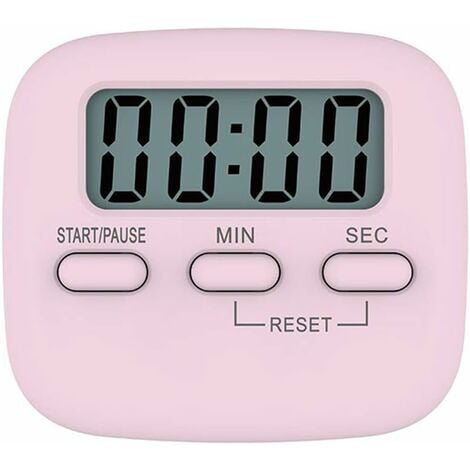 Grande timer da cucina digitale LCD conto alla rovescia orologio allarme  magneti