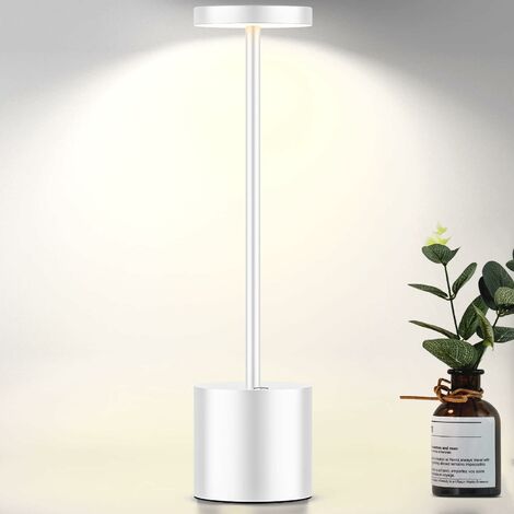 MINKUROW Touch Nachttischlampe 3-fach dimmbare Nachttischlampe für Schlafzimmer Kleine Schreibtischlampe für Wohnzimmer Wohnheim Home Office