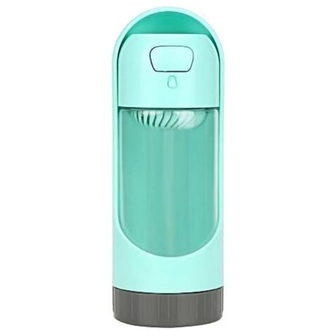 MINKUROW Tragbare Wasserflasche für Hunde, auslaufsicher, Katzen-Trinkwasserspender für Reisen, Outdoor-Walking-Training (grün)