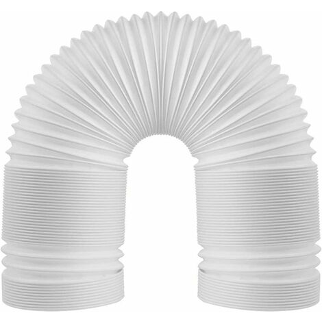 MINKUROW Tubo Flessibile per Condizionatore d'Aria Portatile, Tubo di Scarico per Condizionatore d'Aria Portatile Ø13cm, Lunghezza 1,5m, Tubo Flessibile di Sfiato AC, Filettatura Antioraria, Resistent