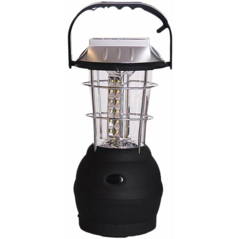 MINKUROW Ultrahelle Solarlaterne 36 LEDs Home Outdoor Notfall Multi-Muster Mehrzweck 5 Modi Handkurbel Dynamo Wiederaufladbare Campinglaterne Notlicht Selbstaufladung für Notfälle beim Wandern