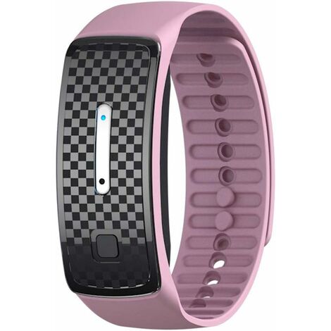 MINKUROW Ultraschall-Mückenschutz-Armband, elektronisches USB-Insektenschutz-Armband für Kinder und Erwachsene (Rosa)
