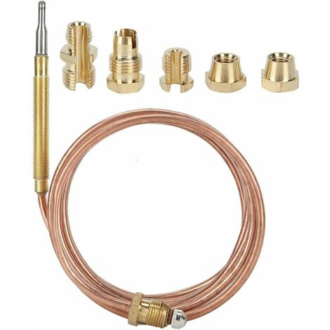 MINKUROW Universal-Gas-Thermoelement-Kit, Ersatz-Thermoelement mit Muttern für BBQ und Grill (2 Stück)
