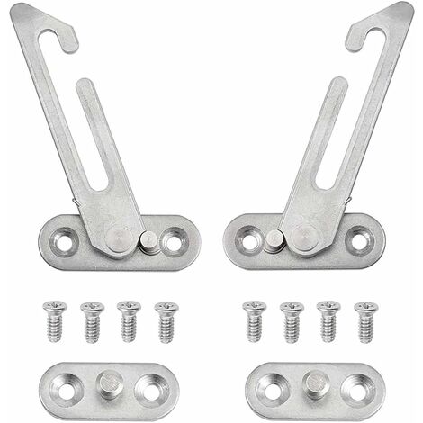 MINKUROW Upvc 304 Acciaio Inossidabile Apri Finestra Set Di 2 Con Viti Per Finestra Sinistra E Destra