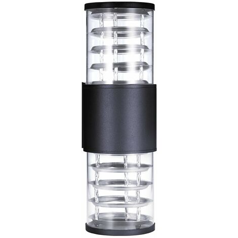 MINKUROW Wasserdichter Aluminium-Kunststoff-Lampenschirm, LED-Wandleuchten, IP65-Außenleuchte, E27-Fassung