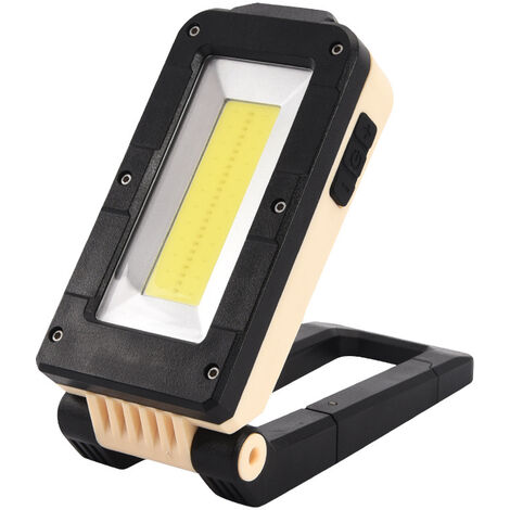 MINKUROW Wiederaufladbares Arbeitslicht Tragbares LED-Camping-Arbeitslicht 180° verstellbares Baustellen-Arbeitslicht, USB-Anschluss Ipx4-Magnetfuß, für Autos, Angeln, Baustellenbeleuchtung, Notfall