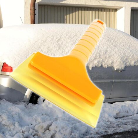 MINKUROW Winter-Schneeschaufel, Ergonomische Auto-Schneeschaufel, Gummi-Schneeschaufel, Enteisungsschaufel, Schlammentfernungswerkzeug für Autoeinfahrt,