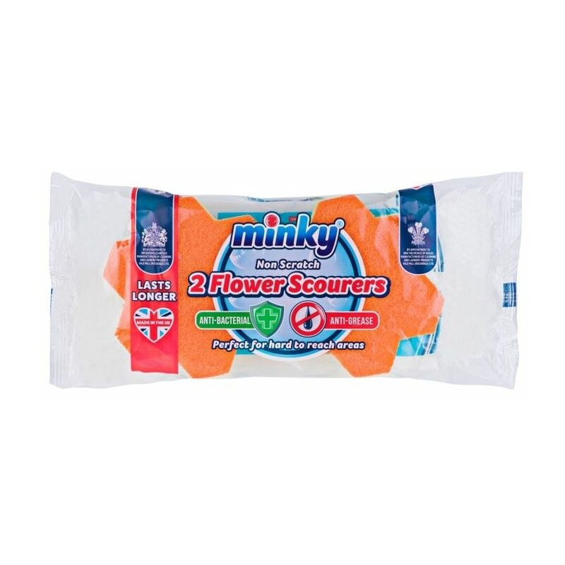 Minky - Anti-Bac Antigrease Scourers Flower Pack 2 - AA84001203