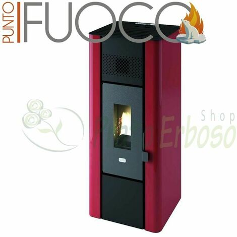 Minni - Stufa a pellet da 6.3 Kw rossa