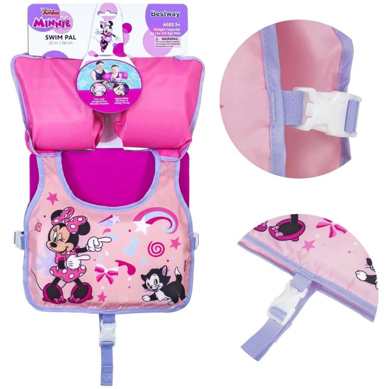 Gilet dapprentissage de natation minnie bestway 9101a