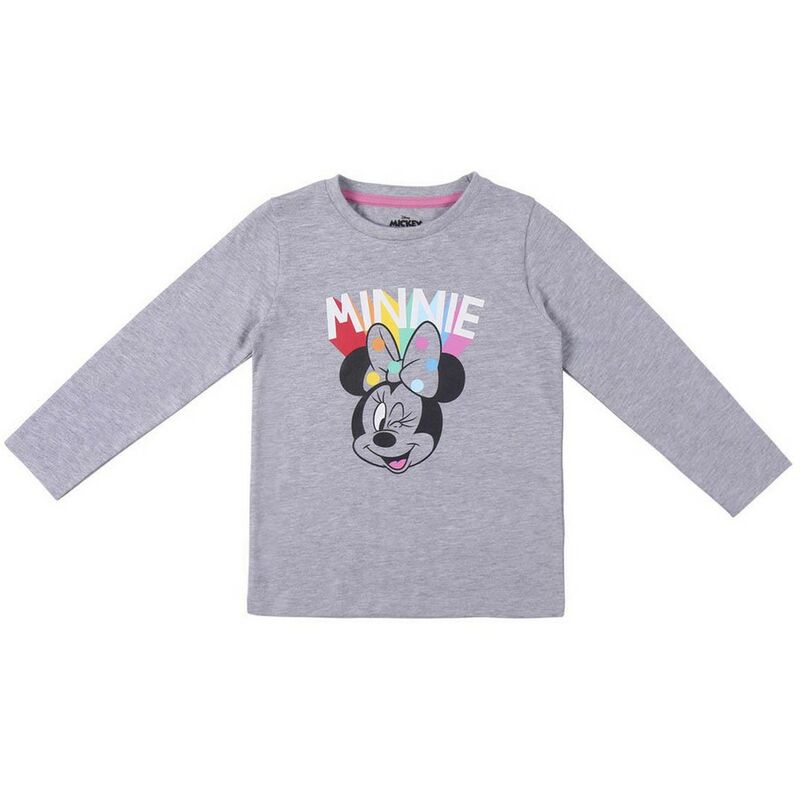 

Minniemouse - Minnie Mouse Camiseta de Manga Larga Infantil Minnie Mouse Gris 3 Años