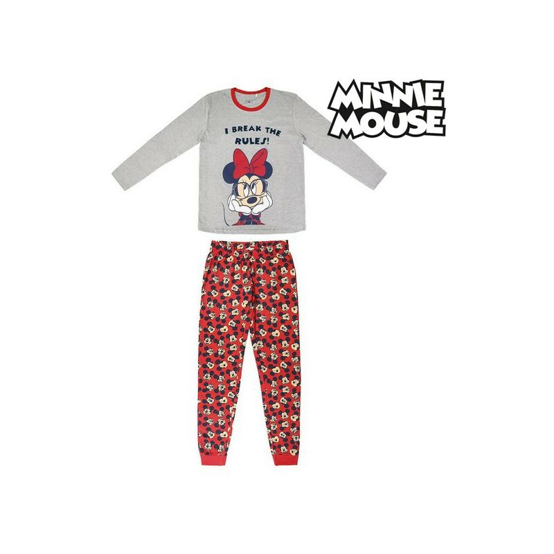 

Pijama Infantil Gris - Minnie Mouse