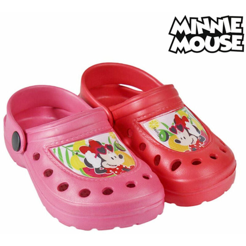 

Minnie Mouse Zuecos de Playa Minnie Fucsia 29