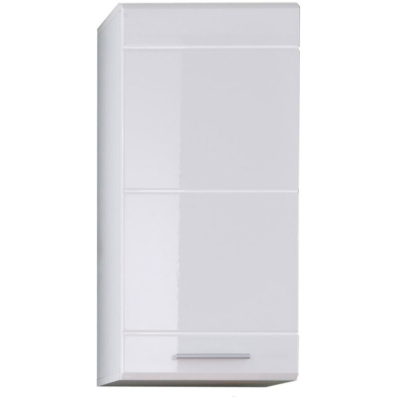 Mezzo Armoire murale de rangement pour salle de bain, blanc.