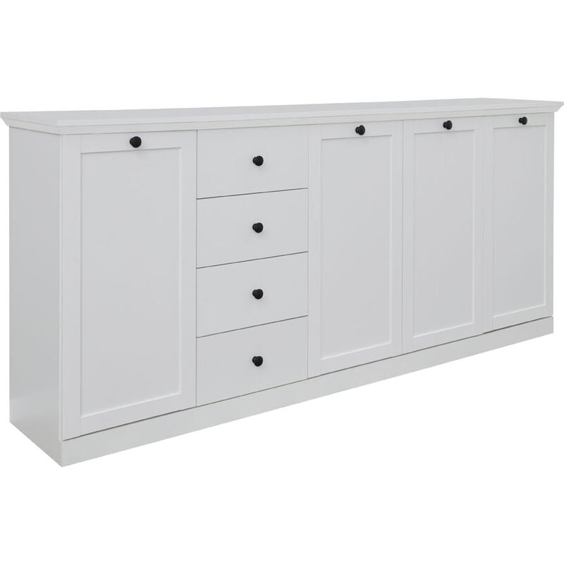 Brax Buffet 4 portes et 4 tiroirs, blanc.