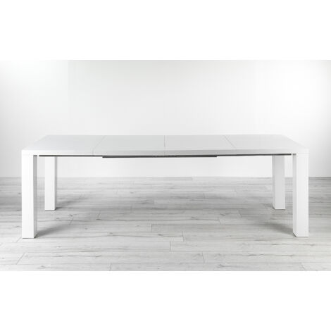 Mint Essentials Alexandra Extending White Dining Table 120cm-240cm