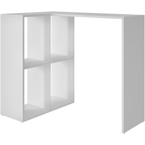 Mint Essentials Chester White Computer Desk with Shelves