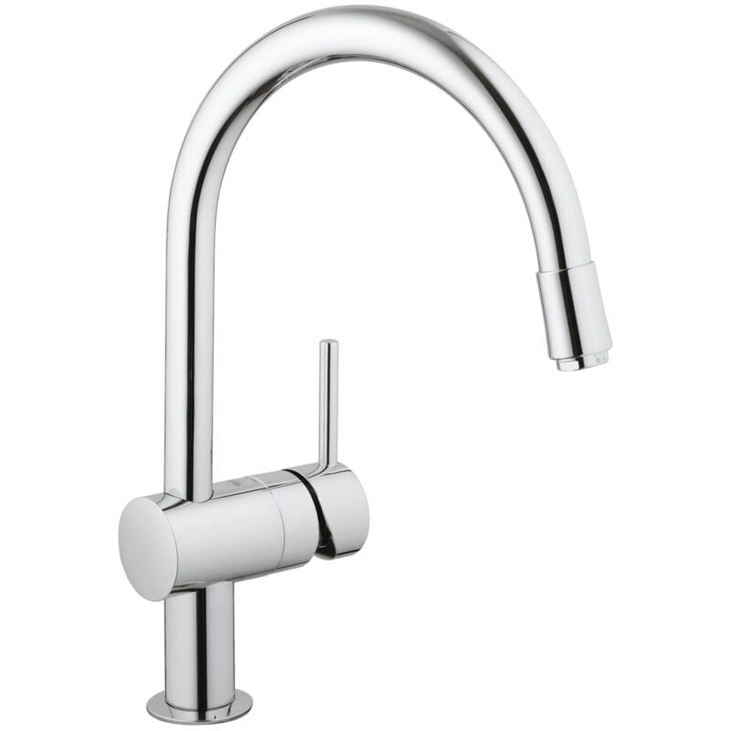 Grohe - Mitigeur Monocommande Évier avec Mousseur Extractible Minta