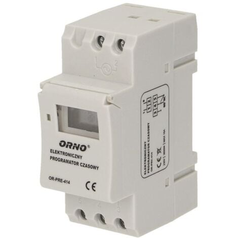 ORNO Horloge Programmable Digitale Hebdomadaire 7j/24h Avec écran Digital - Programmation Facile Notice En Français