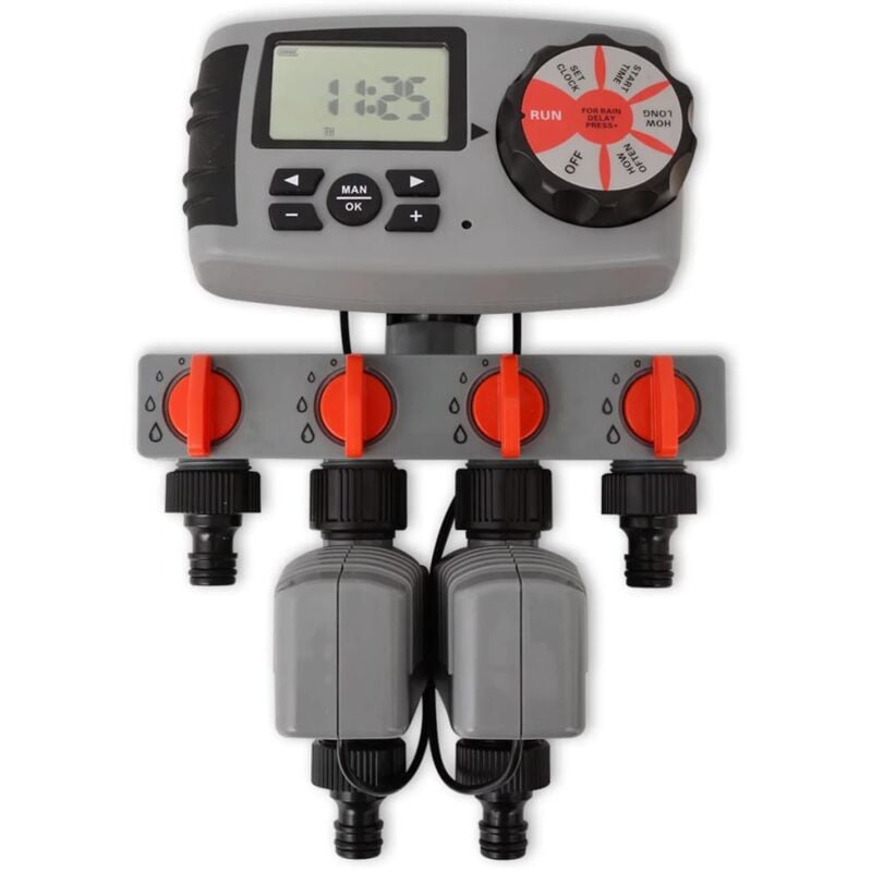 Inlife Minuterie automatique d'irrigation avec 4 stations 3 v