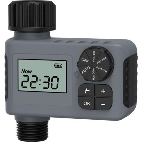 Minuterie d’Arrosage Automatique pour Jardin – Programmateur d’Irrigation Goutte-à-Goutte pour Plantes et Pelouses
