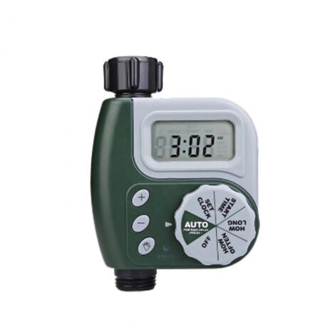 Minuterie d'arrosage automatique, programmateur d'arrosage, contrôleur de système d'arrosage avec affichage LED pour balcon, terrasse, jardin, pelouse, fleurs