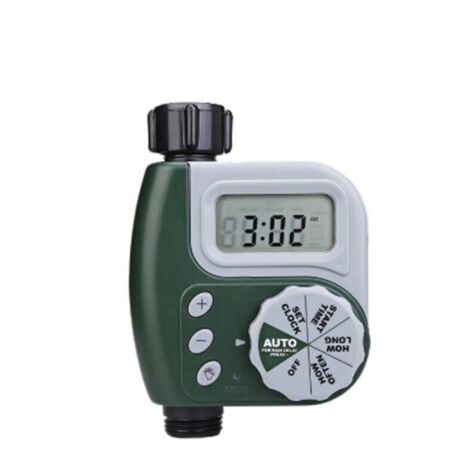 Minuterie d'arrosage automatique, programmateur d'arrosage, contrôleur de système d'arrosage avec affichage LED pour balcon, terrasse, jardin, pelouse, fleurs